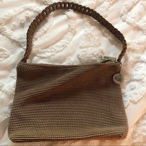 Woven The Sak Purse with braided leather handle